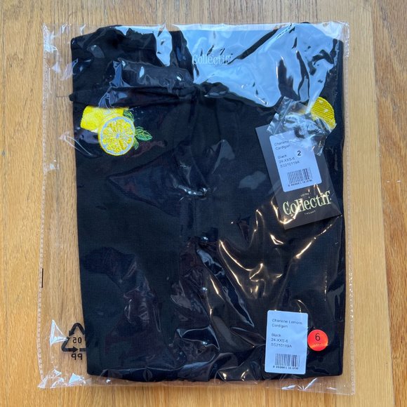 Collectif Mainline Charlene Lemons Cardigan - Picture 7 of 8